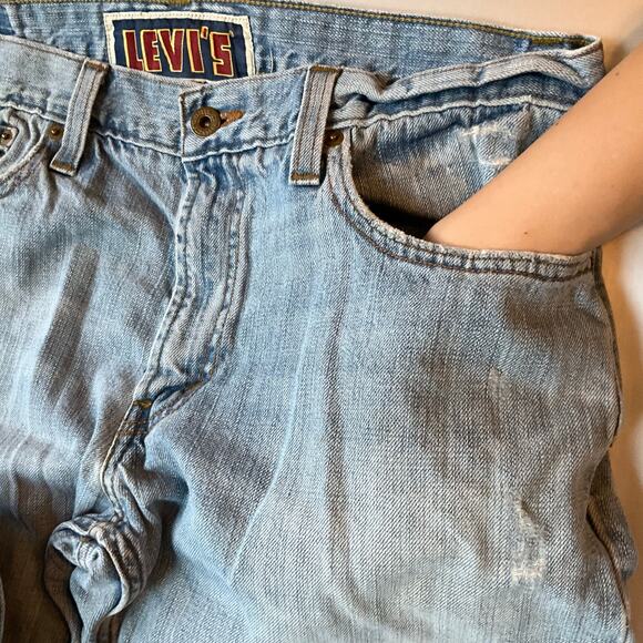 Levi’s The Original Jeans Men’s Waxed Slim Straight Denim 514 size 34 x 34, Blue - Picture 8 of 11